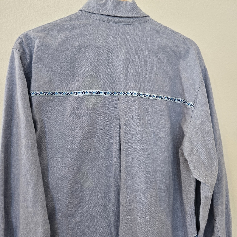 Vintage Cricket Button Down Patchwork Boho Heart … - image 8